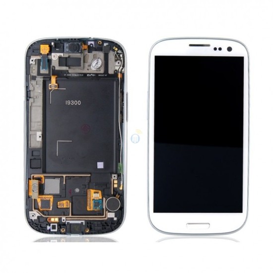 TOUCH+DISPLAY+FRAME SAMSUNG GALAXY S3 I9300 BLANCO